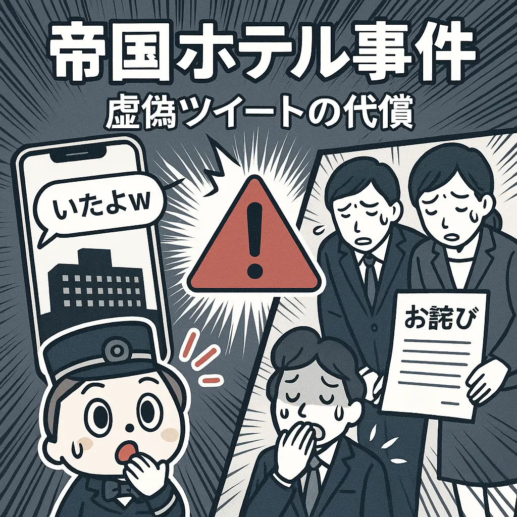 帝国ホテル従業員による虚偽ツイート事件の全貌 - 渡辺麻友 目撃 twitter