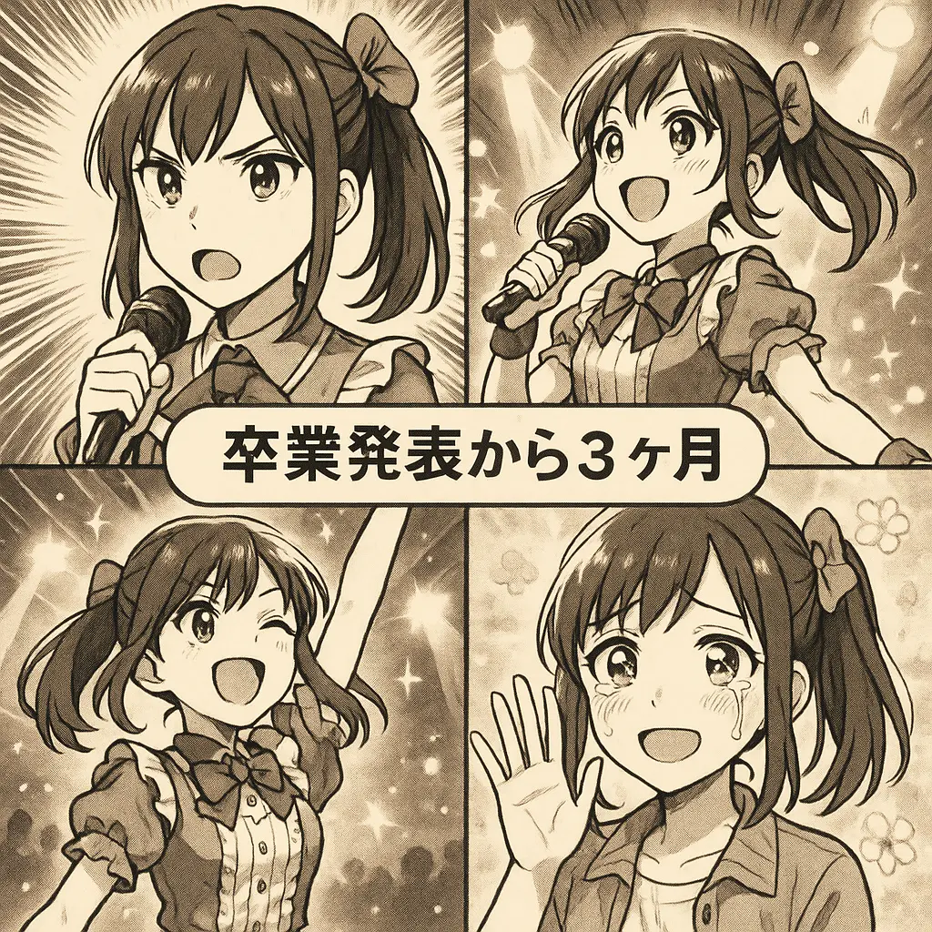 卒業発表から最終活動までの期間分析 - hkt48 卒業メンバー 現在